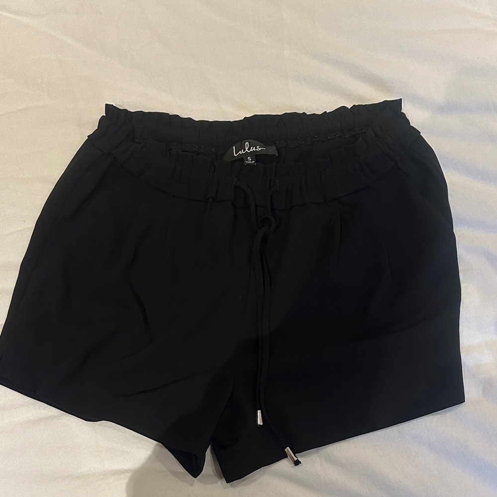 Lulu's Black High Waist Shorts